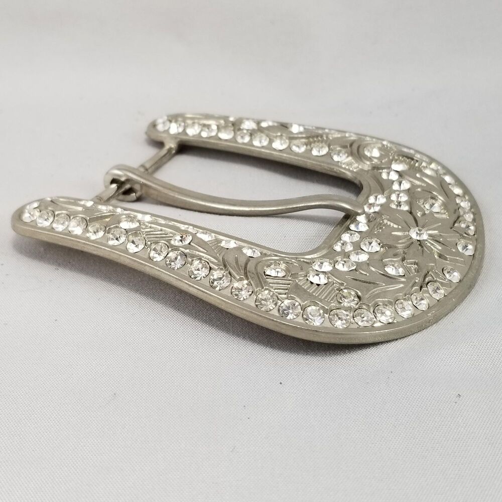 Large Western Buckle with Rhinestones – Fits 1.5" Belt - Picture 3 of 7